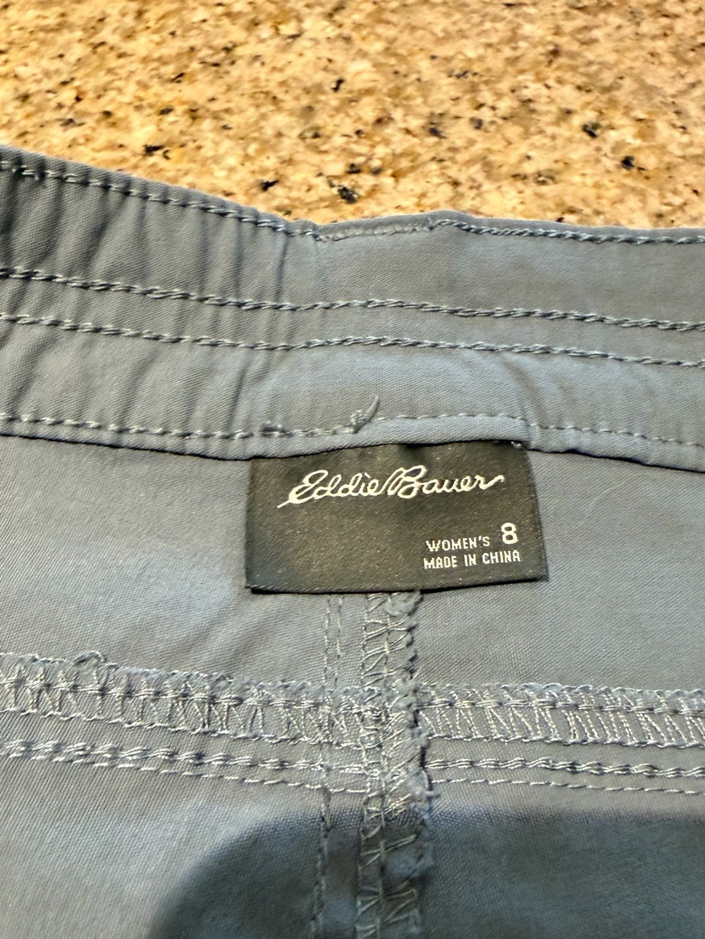 Eddie Bauer Women's Slate Blue Hybrid Shorts - Picture 5 of 6